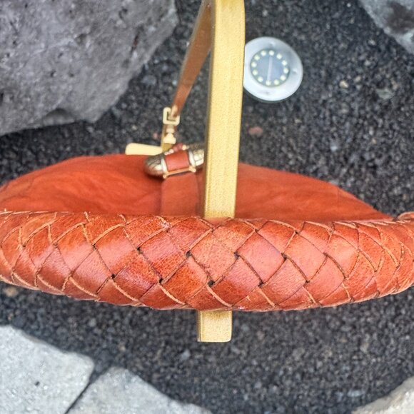 Jimmy Choo Leather Hobo Shoulder Bag Braided Handle 2000s to early 2010s era - Picture 5 of 15